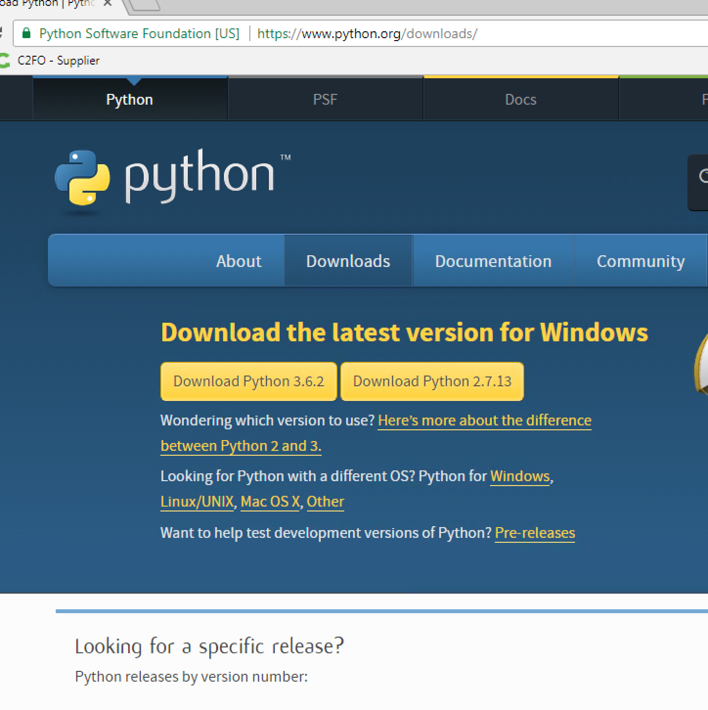 python 3.6 install for windows